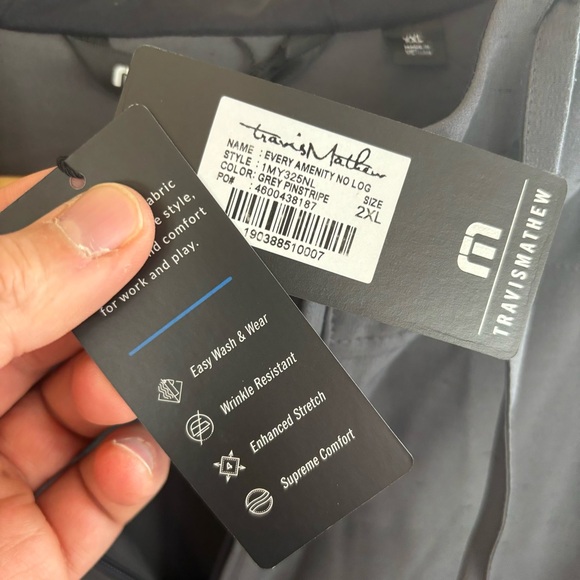 NWT Men Travis Mathew Every Amenity Full Zip Hoodie Gray Outdoor Golf Jacket 2XL - Picture 6 of 12